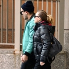 Scarlett Johansson flashes Engagement Ring