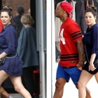  Kelly Brook enjoys a kiss with fiance David McIntosh