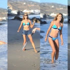  Denise Richards Shows Off Her Bikini Body on Malibu Beach