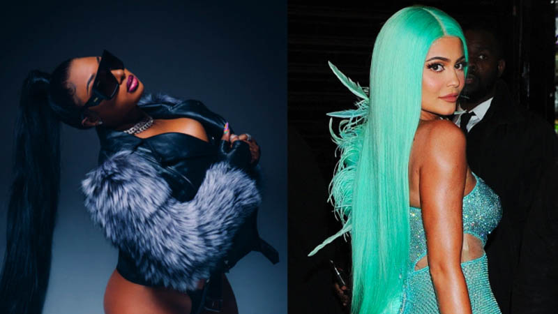  Kylie Jenner and Megan Thee Stallion Hung Out at a Pool Party Together