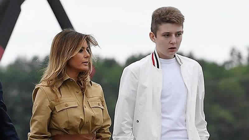  Barron Trump Is So Much Taller Than Mom Melania In New Photos