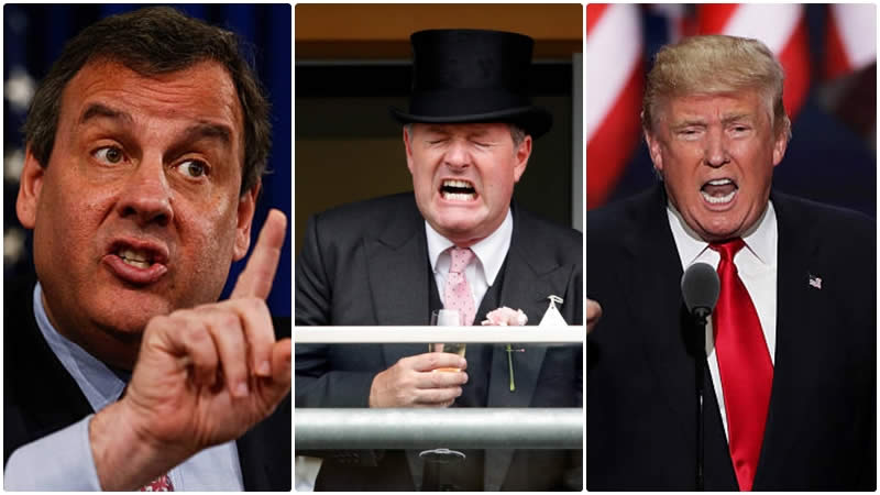 Chris Christie Piers Morgan and Trump