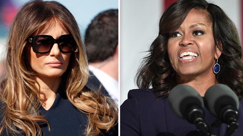 Michelle Obama and melania trump